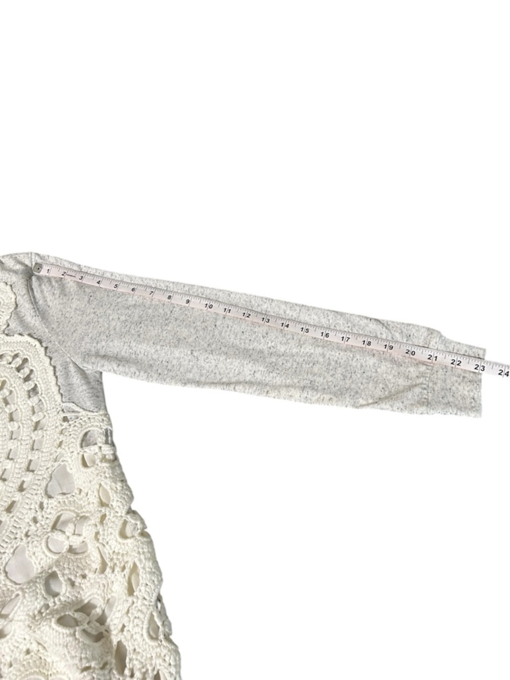 Sundance CrochetLace Overlay Top Boho Cream Gray
Long Sleeve
Medium - Picture 9 of 9